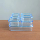 1/6 Dollhouse Mini Kitchen Storage Box Models Set Vegetable Preparation Fresh Keeping Lunch Box Tableware Decor