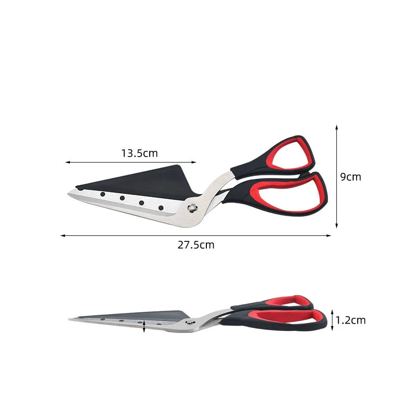 Professional Pizza Scissors Detachable Sharp Stainless Steel Blade Pizza Cutter Scissors Easy Cutting Pizza Spatula Slicer Tools