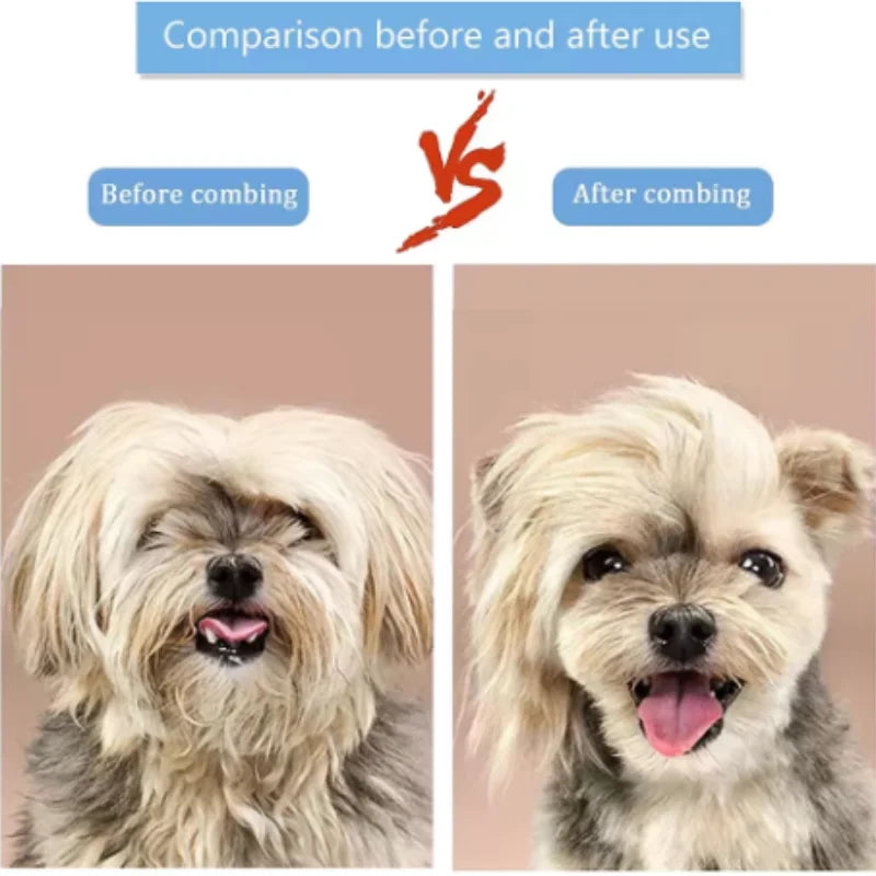 Pet Hair Remover Comb One Click Self Cleaning Brush for Dogs Cats Grooming Tool Effectively Remove Loose Floating Fur Shedding