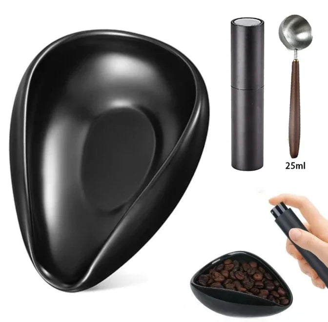 JUSTINLAU Coffee Beans Dosing Cup Trays Set Coffee Bean Spray Bottle Coffee Tamper Needles Coffee Measuring Spoon Accessories