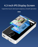 AI-Powered Biometric Fingerprint and Face Recognition 4.3in Turnstile Card Reader for Time Attendance and Access Control