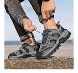 Spring Casual Shoes Men Breathable Comfortable Lace Up Walking Shoes Autumn Classic Outdoor Sneakers Thick-Soled Hiking Shoes