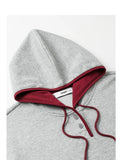 TOYOUTH Women Hoodies Sweatshirt 2025 Autumn New Contrasting Color Embroidery Splicing Hooded Pullover Tops