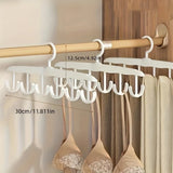 12-Hook Rotating Hanger – Space-Saving Closet Organizer for Ties, Belts, Underwear, Skirts | Portable Home & Dorm Storage