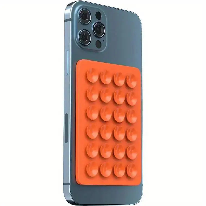 Silicone Suction Phone Holder Mat Multi-functional Suction Cup Phone Stand Square Anti-Slip Single-Sided Case Mount Back Sticker