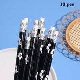 10/20/30 PCS football-themed pencils with erasers, featuring exquisite football designs, durable wooden pencils