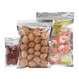 100pcs Silver Dumb Aluminum Foil Bags Heat Seal - Top Open Mylar Foil Bag Matte Surface Plastic Food Package Spices/Sauce Pouch