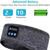 Wireless Bluetooth Headband Sleeping Headphones Sports Earphone Music Hat with Thin HD Stereo Speakers Eye Mask for Side Sleeper