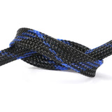 1~50M PET Expandable Cable Sleeve 4mm Tight Braided High Density Hardness Insulate Line Protect Sleeving Wire Wrap Gland Sheath