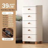 Narrow Space Storage Cabinet Drawer Style Kitchen Bathroom Multi-layer Organizer Shelf Wall Mounted Rectangular Plastic Storage