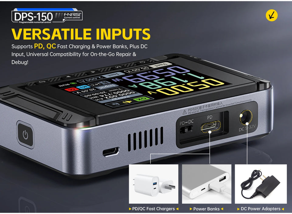 FNIRSI DPS-150 DC Power Supply Laboratory Power Supply Adjustable 30V 5A Switching Power Supply Portable Digital Power Supply