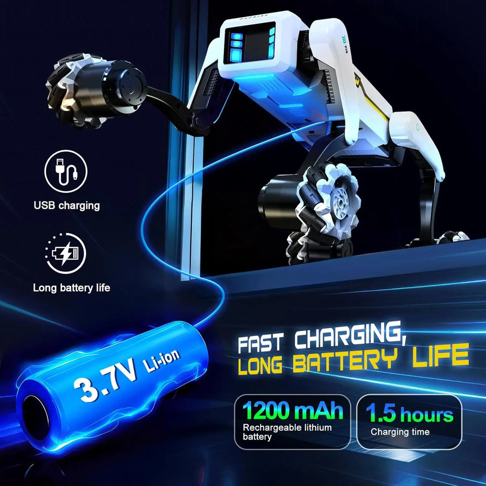 Electric RC Intelligent Robot Dog With Clip & Shoot Multifunction RC Mechanical Dog Voice Programmable Moves Bionic Smart Robot