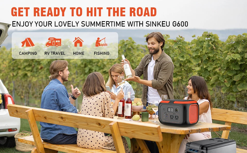 600W/300W/200W/120W Portable Power Station,110V AC Outlets Solar Generator Storage Energy Power Bank For Camping Travel RV Home