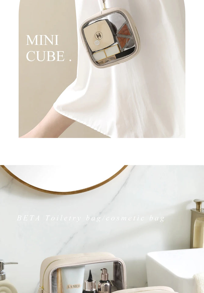 Tianzong Toiletry Bag Portable Travel Business Trip Cosmetics Bag Waterproof Transparent Cosmetic Bag