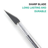 Metal Engraving Craft Knife Non-Slip Handle Gold Silver Hobby Carving Scalpel Utility Knife Art Stationery DIY Craft Supplies