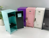 Iron Storage Box Dormitory Storage Cosmetics Paper Money Keys Bank Cards and Other Desktop Small Items Mini Locker Cabinet