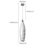 Coffee Electric Milk Frother Electric Whisk Cordless Electric Beverage Mixer Suitable for Coffee Matcha Kitchen Accessories