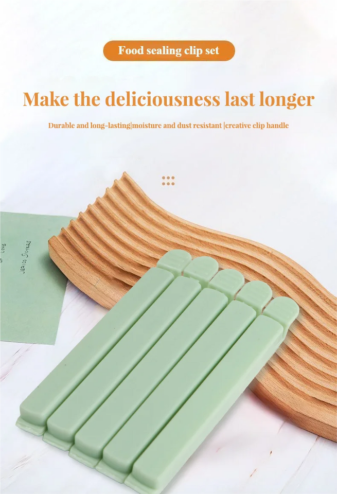 Food Bag Sealing Clips,20 PCS Plastic Bag Sealers Sticks Clips, for Snack Coffee Potato Chip Food Storage, 12cm