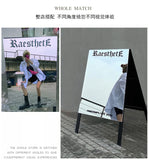 Outdoor photo mirror floor-to-ceiling clothing store display board door sign billboard mirror