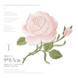 Colored Roses Iron-on Transfers For Clothing Applique On Jeans Big Embroidery Patch  Repair Hole Embroidery Patch Coudre DIY Swe