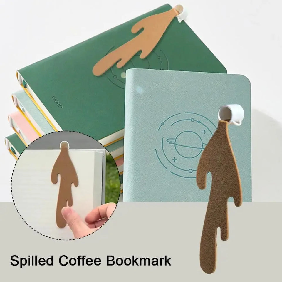 Spilled Coffee Bookmark Graduation Funny Coffee Cup Bookmarks Graduates Book Lovers Gifts Coffee Mug Bookmarks Book Accessories