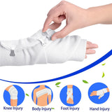 10/20/30Pcs Replacement Elastic Bandage Wrap Stretch Metal Clips Fixation Clamps Hooks First Aid Kit for Sport White/Coffee