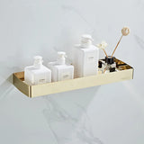 30-50cm Gold Bathroom Shelf Wall Mounted 304Stainless Steel Shower Holder Soap Shampoo Storage Organizer Rack kitchen Shelves