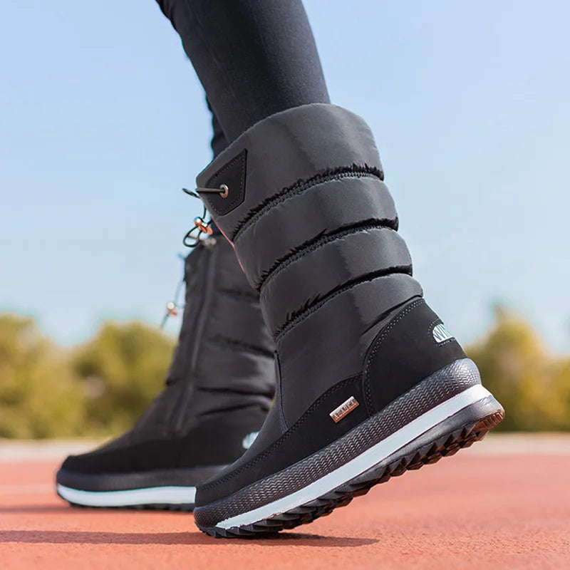 Women Snow Boots Platform Winter Boots Thick Plush Waterproof Non-slip Boots Fashion Women Winter Shoes Warm Fur Botas mujer