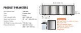SucceBuy Free Standing Dog Gate Freestanding Pet Gate 3 Panels Foldable Dog Gate for Narrow Passageways Expandable Dog Barrier