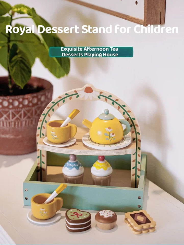 Tea Set Toy Set Play pretend with tea and sweets, Kids have a blast hosting playdate tea parties!