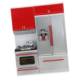 Pretend Play Toy Kitchen, Plastic Play Kitchen with Lights & Sounds, Cookware Pretend Cooking Food Set Toddler Gift Toy