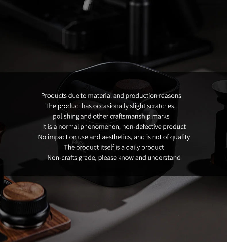 Bincoo 0.8L Coffee Knock Box Espresso Grounds Container Anti Slip Espresso Dump Bin Grind Beveled Barista Goods Cafe Accessories