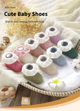 Newborn Baby Shoes Knitted Infant Boy Girl Footwear 0-18M Fashion Patchwork Ruffles Children Bed Walk Boots Warm Shallow Autumn