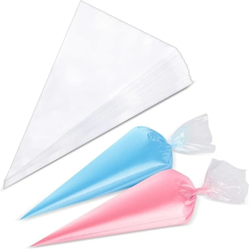 free shipping！Disposable Piping Bags 100 Pcs 27cm Pastry Bags for Cake Decorating Icing Baking Kitchen Tools