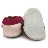 002Carozoo Girl Boy Shoes Soft Sheepskin Leather Shoes Skid-Proof Soft Soled Shoes Baby First Walkers Shoe Fit 0-24 Monther