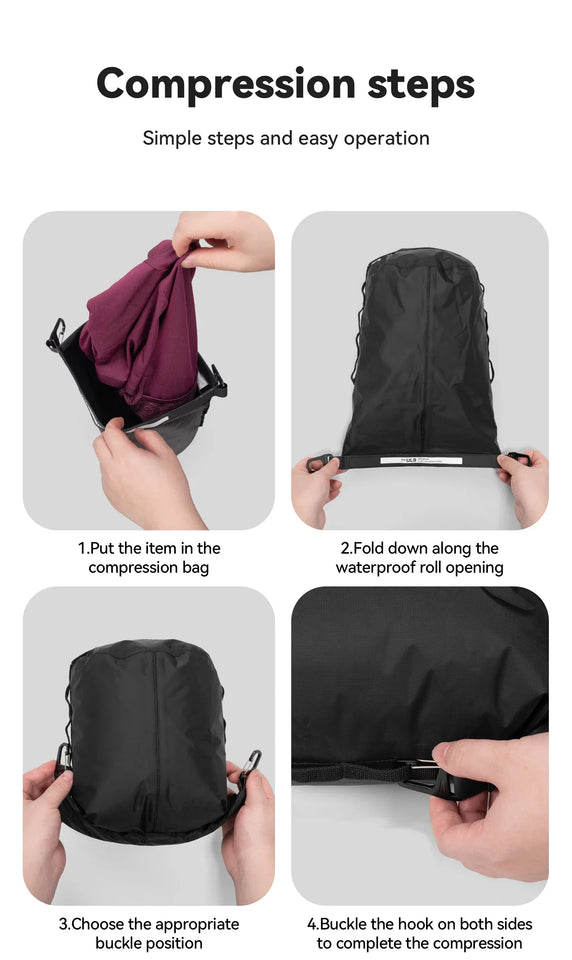 Qunature Bikepacking Bicycle Mount 3/6/12L Waterproof Bag Set Lightweight Durable Shelf Holder for Road Bike Mtb Cycling