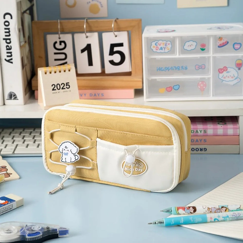 High Quality Nine Layer Pen Bag Large Capacity Multifunctional Pencil Case Dirt-proof Stationery Organizer Students