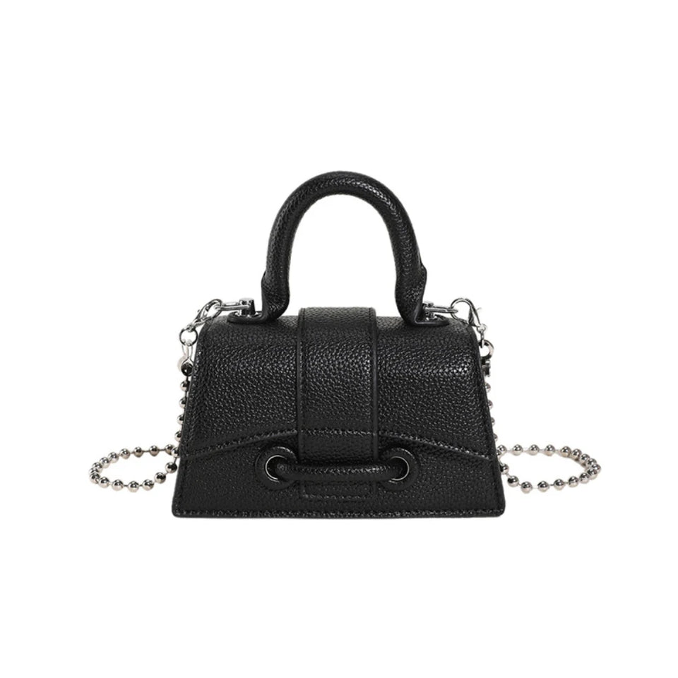 Women Mini Handbag Korean Style Chic Solid Texture Chain Crossbody Bag Ladies Summer High-Grade New Lipstick Commuter Bags