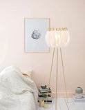 Modern Floor lamp for Living room Studio Bedroom Girl room feather lamp tripod minimal Gold floor table lamp