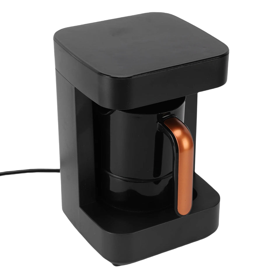 Hot Beverage Coffee Maker Portable 7 Cups Turkish Coffee Machine LCD Touchscreen 11 Heating Modes Milk Frother for Office
