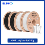 ELEGOO RAPID PLA+ Filament 1.75mm, 3D Printer Filament, Support 30-600mm/s Printing Speed, Compatible with Most FDM 3D Printers