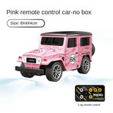 J40Small Mini Remote Control Alloy Birthday Gift Toy Car Model with Lights and Hanging Box for Boys