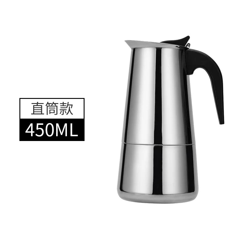 2/4/6/9 Cup Mocha Pot Coffee Machine Espresso Cup Electric Coffee Machine Latte Percolator Stove Mocha Coffee Machine
