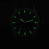 Militado ML05 Men's Watch Ronda 515 Quartz Movement Watch Dome Sapphire High Transparency AR Coating Night Light Watches Retro