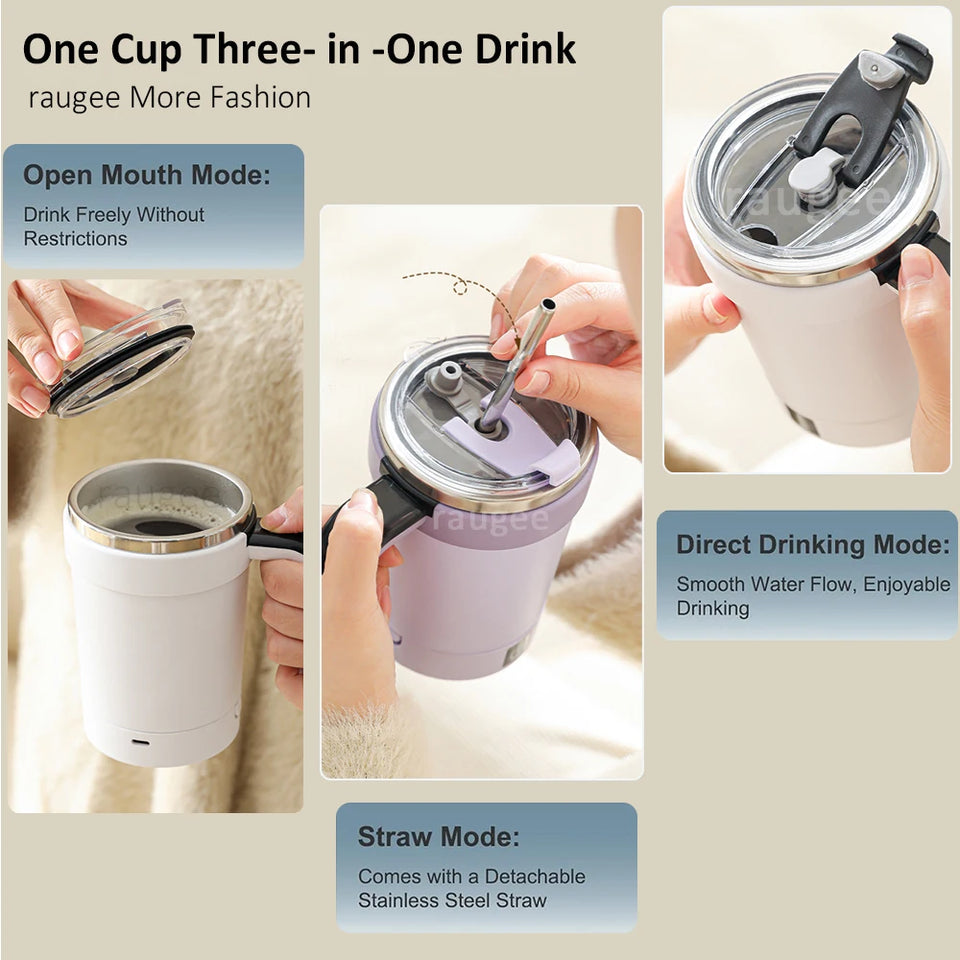 Portable Blender Electric Mixing Cup Automatic Self Stirring Mug Coffee Milk Protein Powder Mixer Machine Electric Shaker Bottle