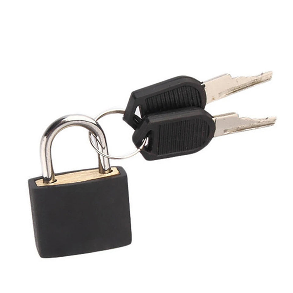 8pcs Mini Padlock Zinc Alloy Colorful Travel Anti-Theft Lock Plastic Case Drawer Luggage Padlock for School Dormitory Gym Locker