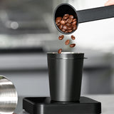 Coffee Dosing Cup 51/58mm Coffee Bean Measuring Cups 304 Stainless Steel Replacement Cafe Barista Tool for Espresso Machine