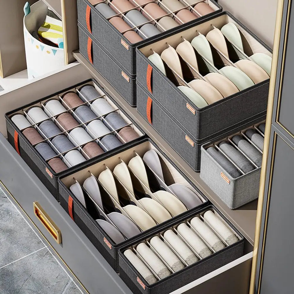 Underwear Organizers Socks Bra Storage Box Cabinet Drawer Organizer Storage Clothes Arrange Household Classified Storage Case