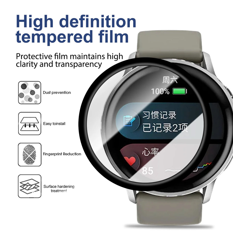 Dust Free Easy Installation Kit Full Curved Screen Protector For Garmin Venu 4 Venu4 41MM/45MM Protective Films Not Glass