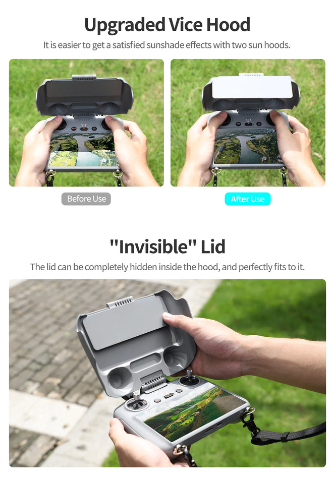 Screen Protector Shell For DJI RC/RC 2 Control Sunshade Silicone Protection Case For DJI Lito/Air 3S/Neo/Mavic 3/Mini 5 4 Pro